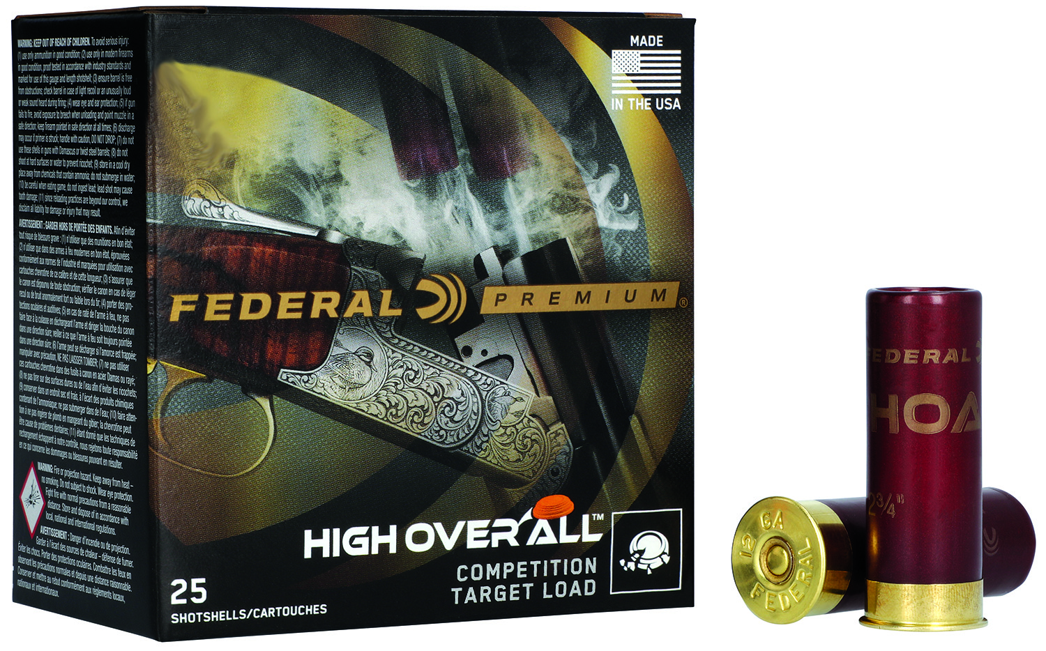 Federal HOA208 Premium High Over All 20Gauge 2.75″ 7/8oz 8Shot 25 Per Box/10 Case