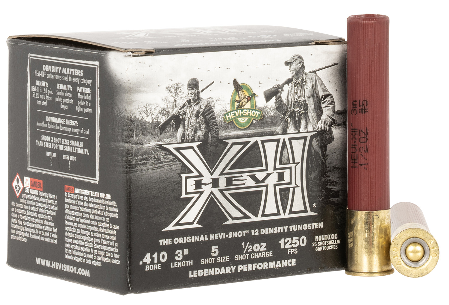 HEVI-Shot HS54105 HEVI-XII 410Gauge 3″ 1/2oz Tungsten 5Shot 25 Per Box/5 Case