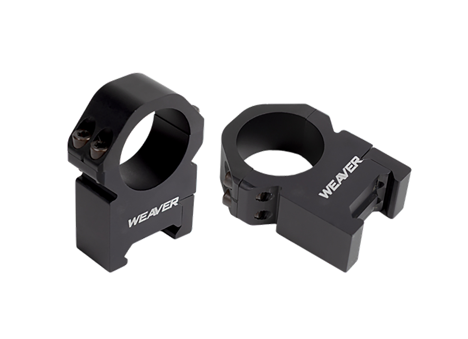 Weaver Mounts 48382 Precision  Black Aluminum 1″ Tube High