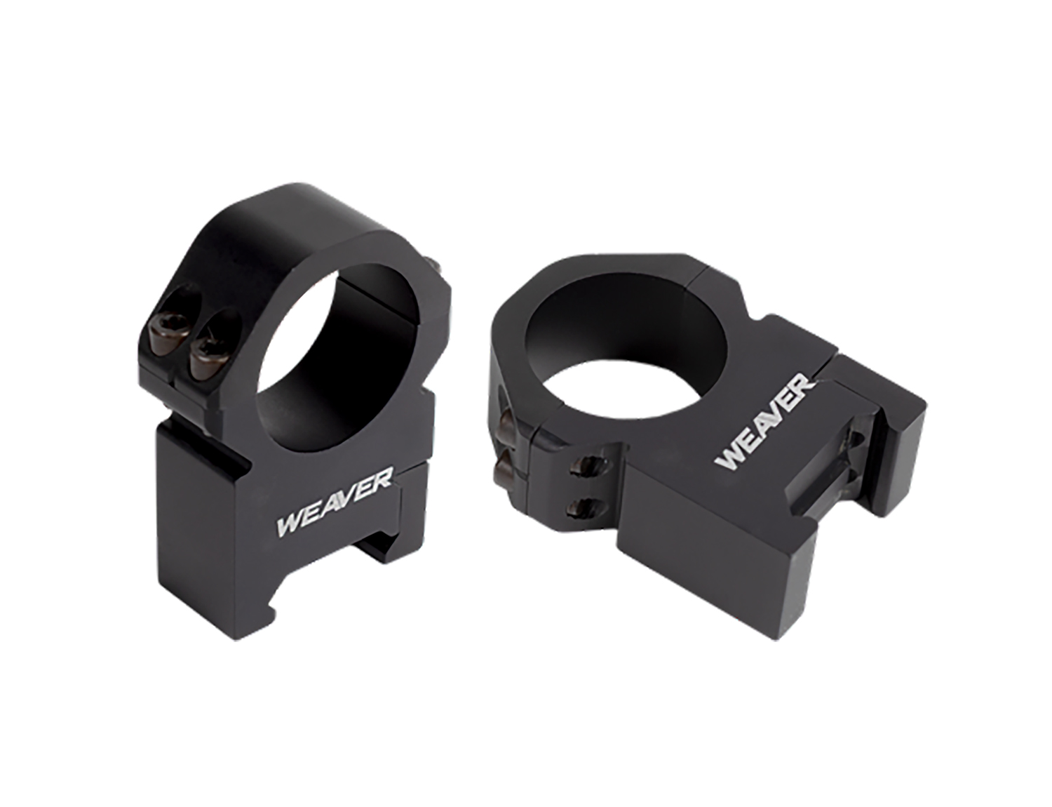 Weaver Mounts 48386 Precision Black Aluminum 30mm Tube Medium