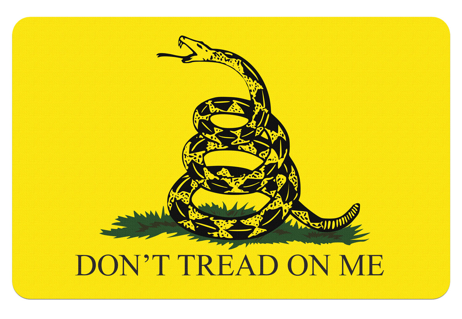 TekMat TEKR17GADSDEN Gadsden Flag Cleaning Mat Black/Yellow Rubber 11″x17″ Snake/”Don’t Tread On Me”