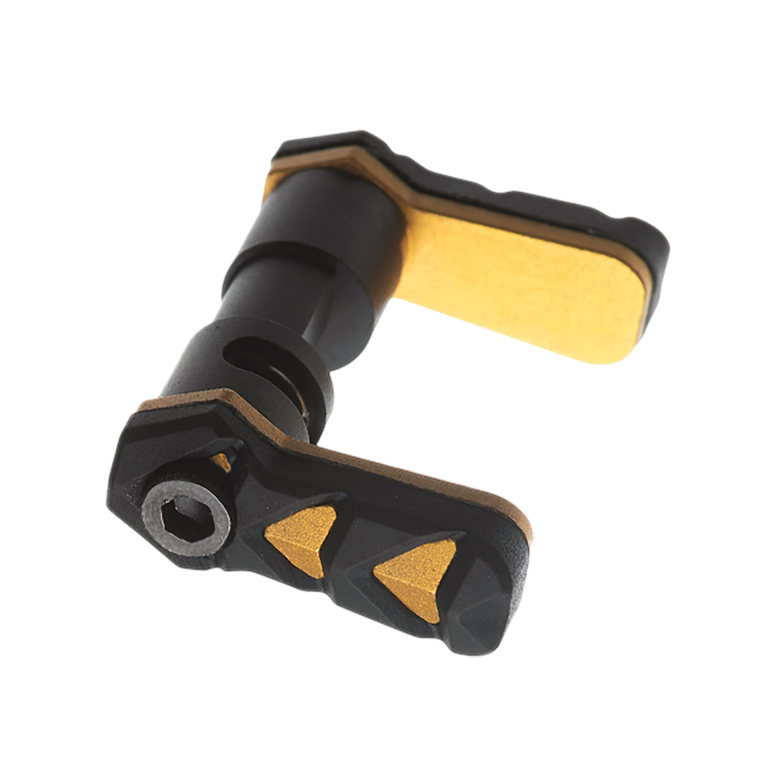Tyrant CNC TDSSARGOLD Safety Selector Nexgen AR-15 Gold Aluminum/Rubber