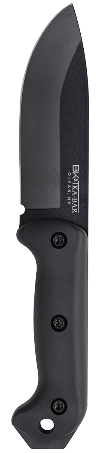 Ka-Bar BK2 Becker Campanion 5.25″ Fixed Clip Point Drop Point Plain Black 1095 Cro-Van Blade, Black Ultramid Handle, Includes Sheath