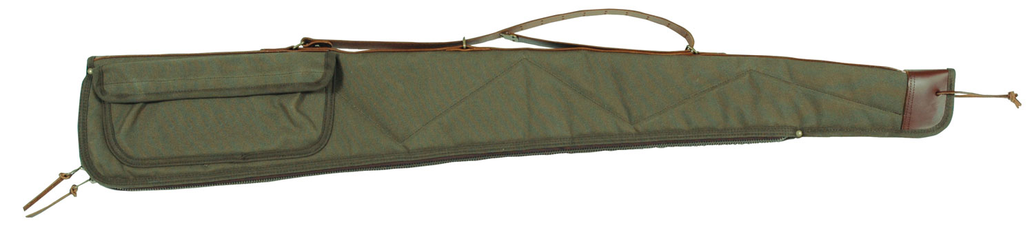 Bob Allen 14535 Canvas Shotgun Case Green Canvas 52″ Long Shotgun