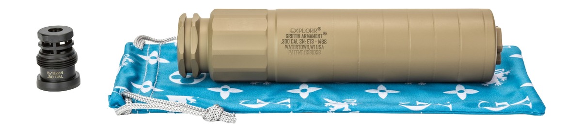 Griffin Armament GAET3FDE-W Explorr 7.62mm 1.50″ Flat Dark Earth Stainless Steel