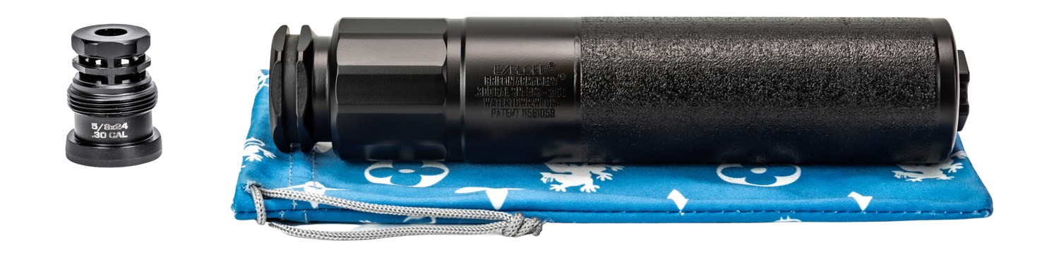 Griffin Armament GAET3AM-W Explorr 300 Blackout Black Stainless Steel/Nickel 5/8″x24