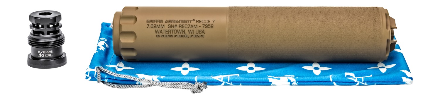 Griffin Armament GAREC7FDEAM-W 7 RECCE 7.62mm 1.50″ Flat Dark Earth Stainless Steel