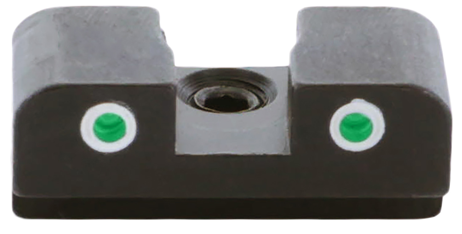 AmeriGlo XD191R Tritium Rear Sight for Springfield XD/Hellcat Green Tritium White Outline Rear