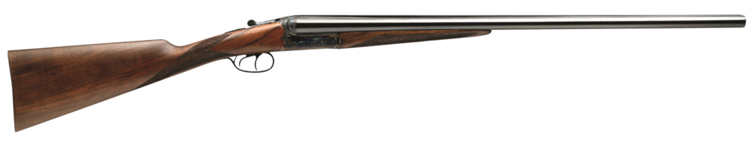 Dickinson ST1226DH Estate 12 Gauge with 26″ Black Barrel, 3″ Chamber, 2rd Capacity, Color Case Hardened Metal Finish, Oil Turkish Walnut Stock & Double Trigger Right Hand (Full Size)