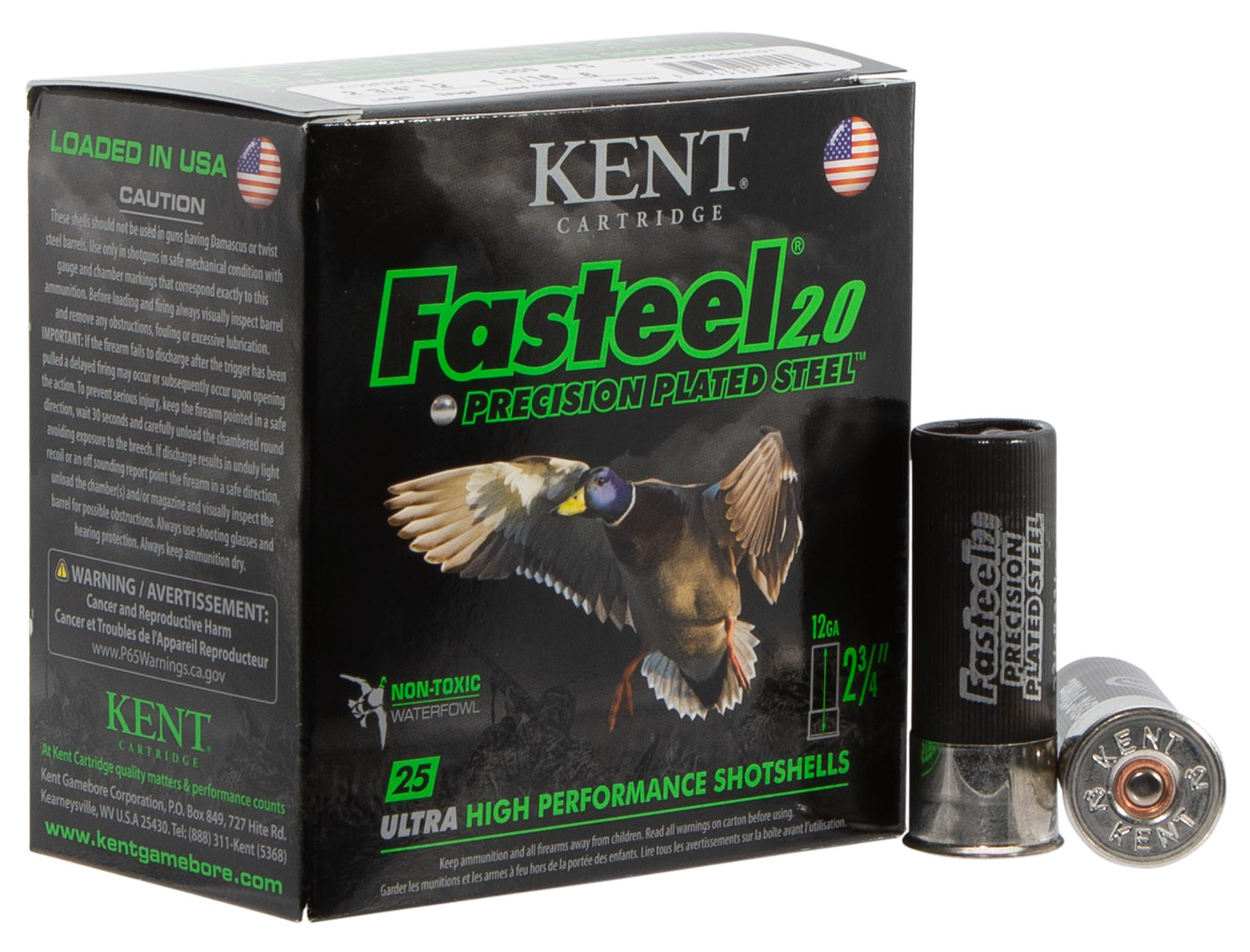 Kent Cartridge K122FS306 Fasteel 2.0 12 Gauge 2.75″ 1 1/16 oz 6 Shot 25 Per Box/ 10 Case
