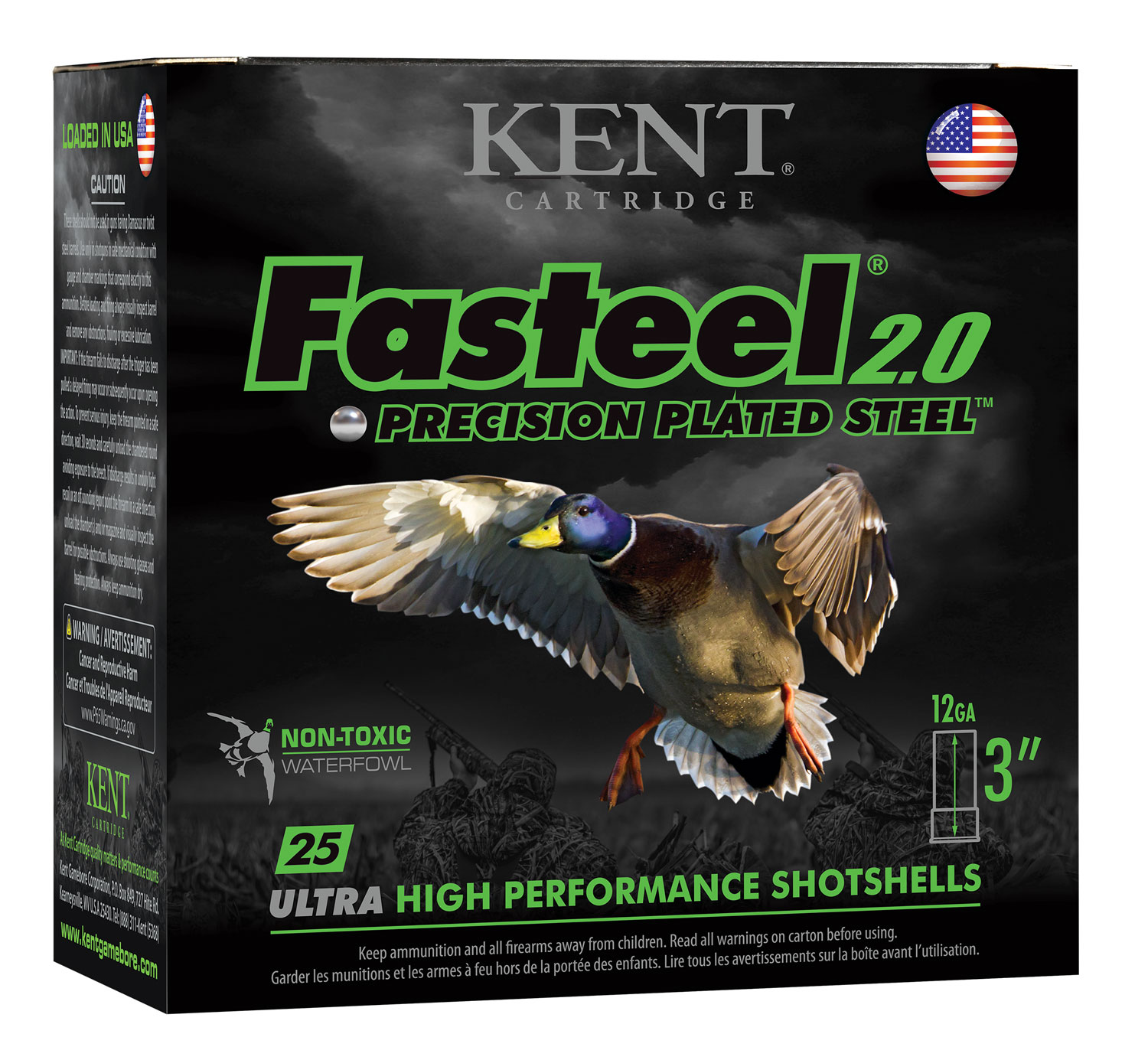 Kent Cartridge K123FS36BB Fasteel 2.0 12 Gauge 3″ 1 1/4 oz BB Shot 25 Per Box/ 10 Case