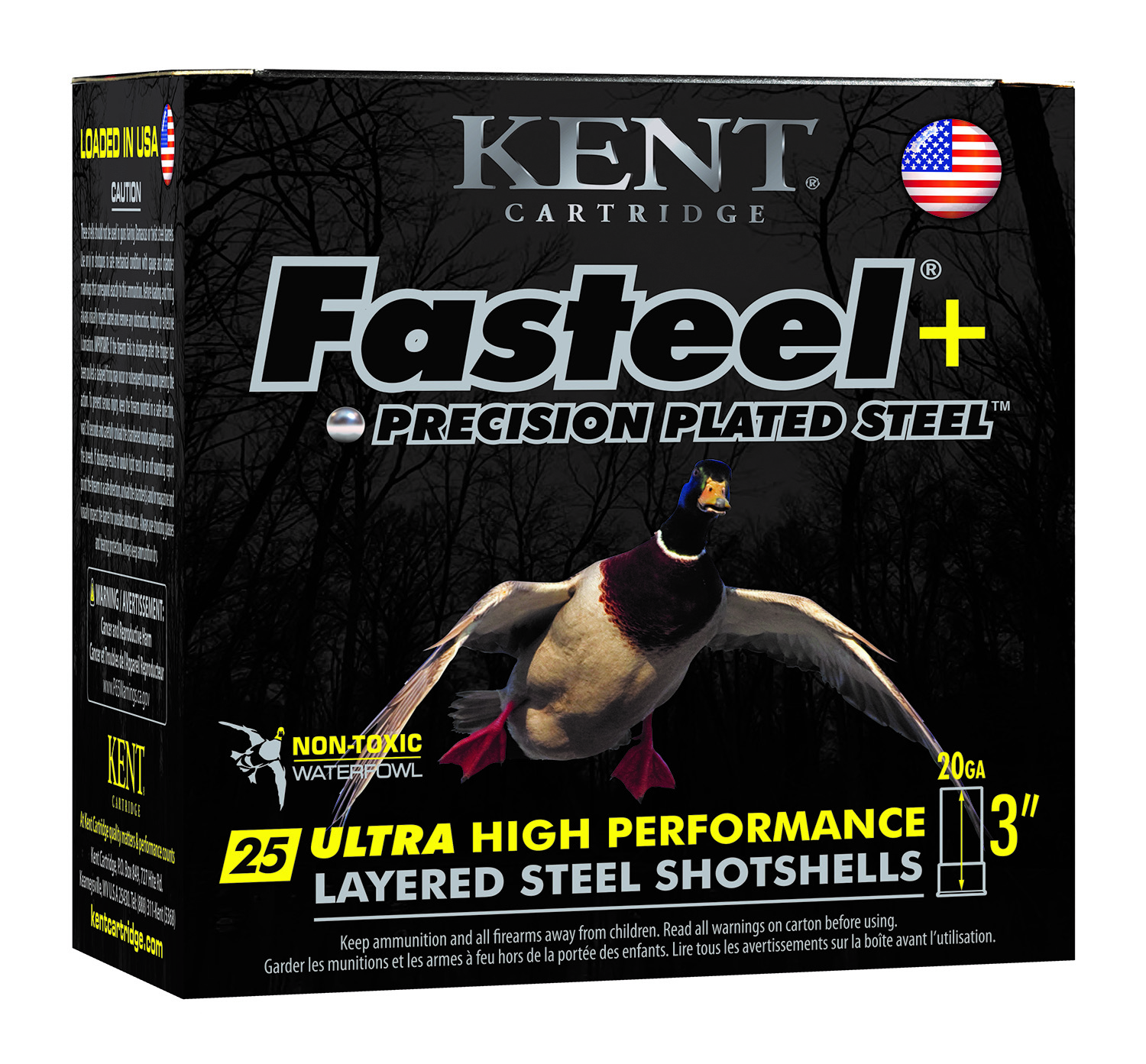 Kent Cartridge K203FSP282X4 Fasteel + 20 Gauge 3″ 1 oz 2/4 Shot 25 Per Box/ 10 Case
