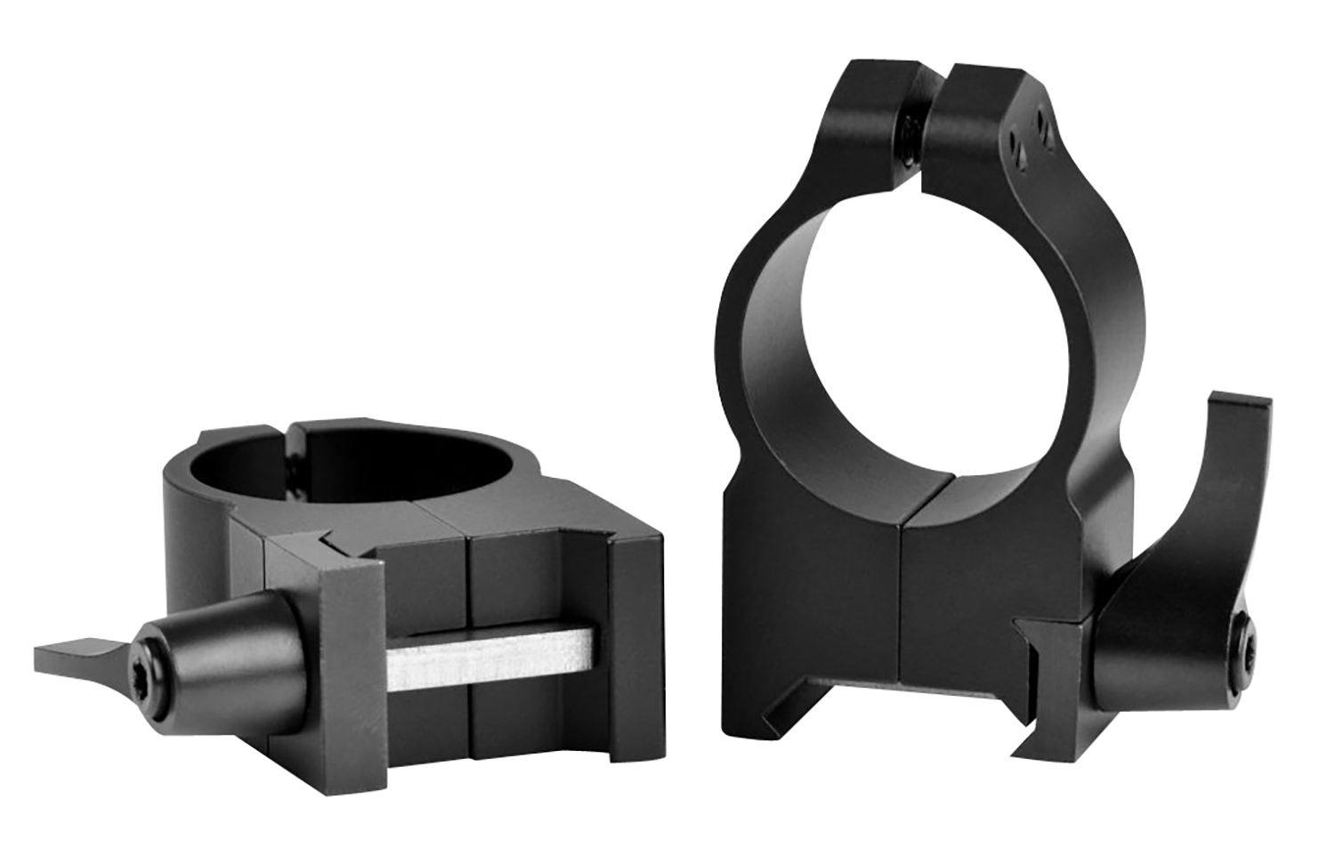 Warne 202LM Vertical Rings Maxima Matte Black 1″ High Quick Detach 0 MOA