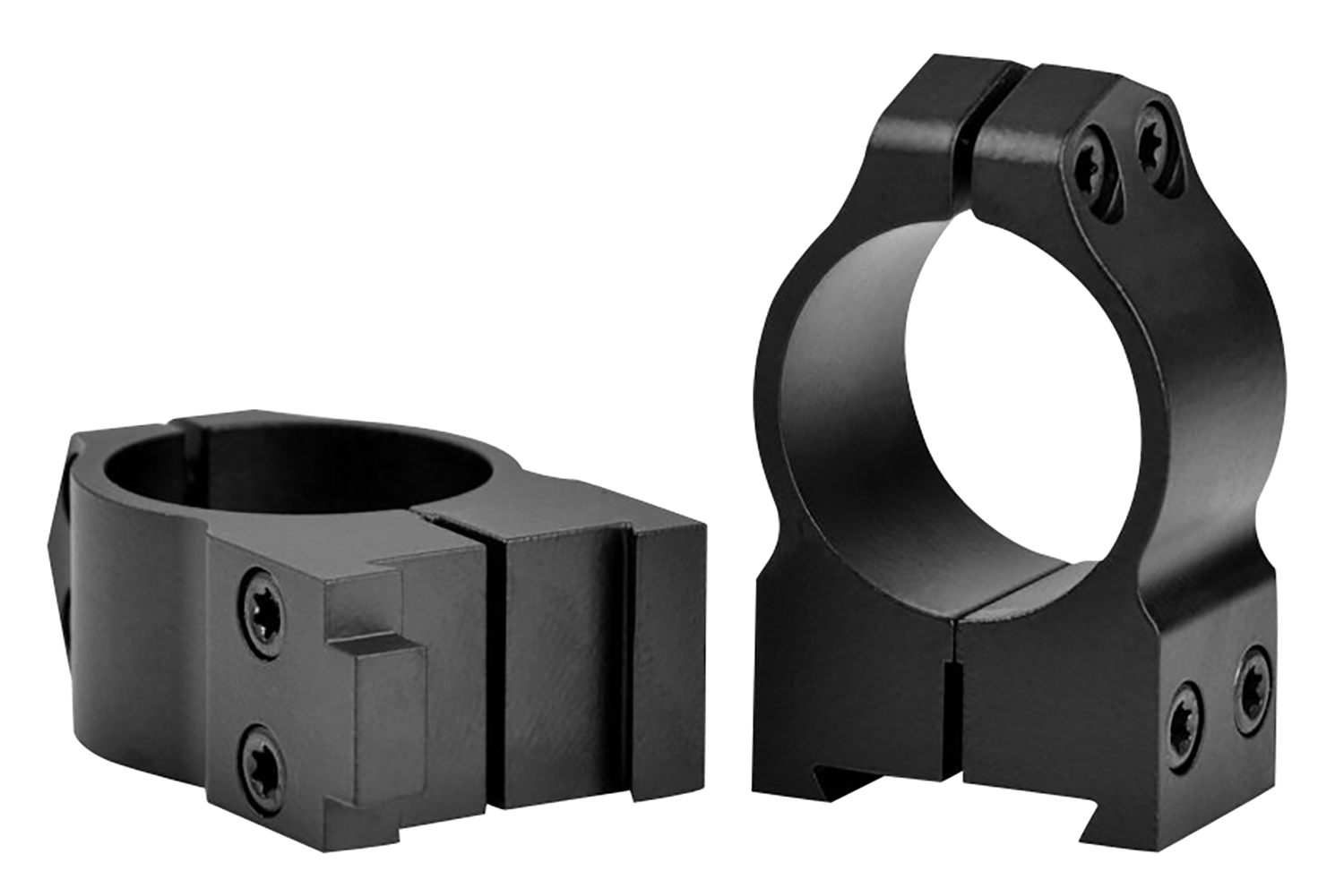 Warne 1BM Maxima Matte Black Steel 1″ Tube Medium Vertical Split Dovetail, 0 MOA Fits CZ 550