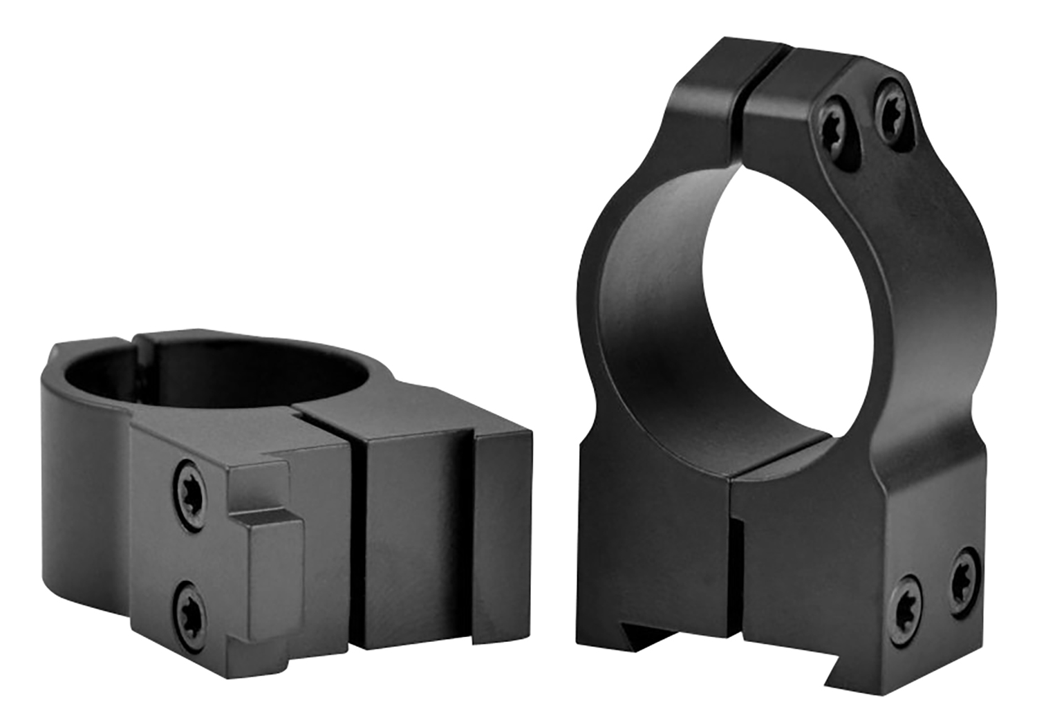 Warne 2BM Maxima Matte Black Steel 1″ Tube High Vertical Split Dovetail, 0 MOA Fits CZ 550