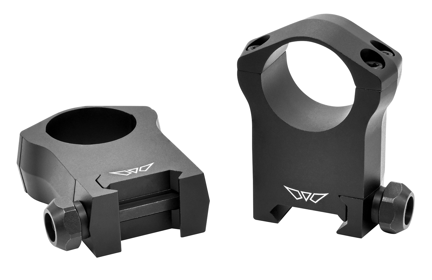 Warne 7204M Scope Rings Mountain Tech Matte Black 1″ Ultra High 0 MOA