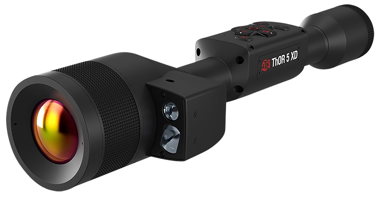 ATN TIWST51250LRF Thor 5 XD LRF Thermal Rifle Scope Black Anodized 2-20x Smart Mil Dot Reticle, Zoom. 1280×1024 12 Micron 60 fps