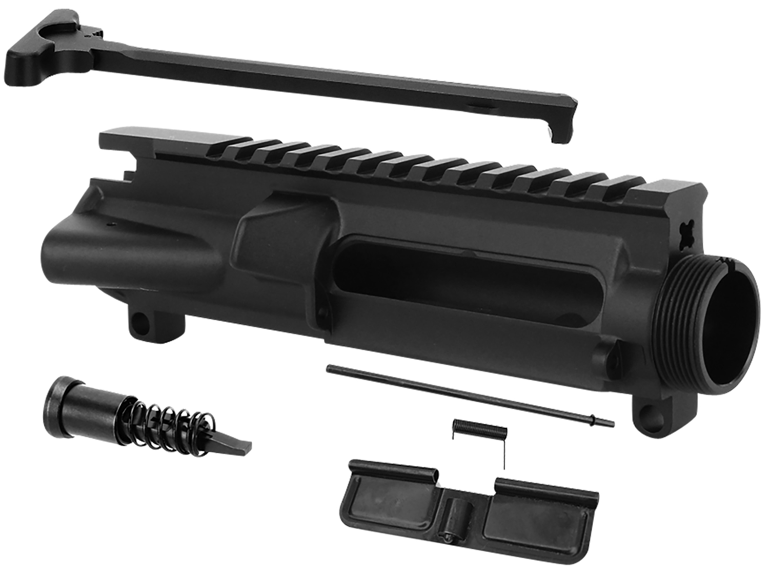 TacFire UP01C2 Stripped Upper Receiver 5.56x45mm NATO Black Anodized for AR-15