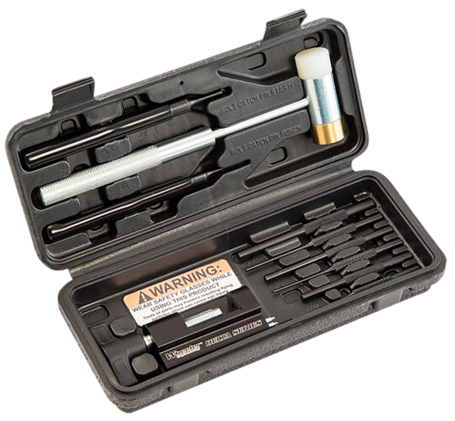 Wheeler 952636 AR15 Hammer & Roll Pin Punch Set Black Steel AR Platform Firearm