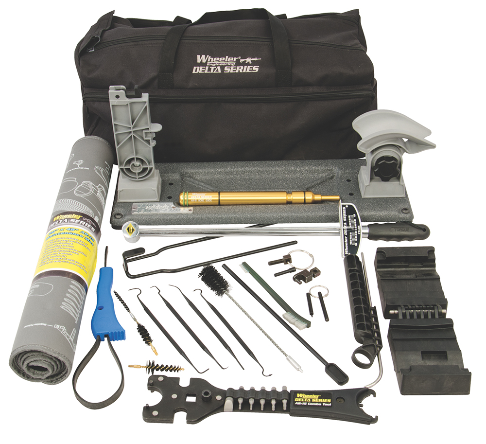 Wheeler 156555 Armorer’s Professional Kit Black Multiple Rifle AR15/M16 19 Pieces