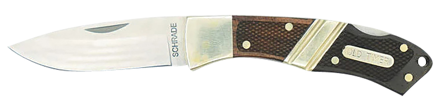 Old Timer 1181069 Mountain Beaver Jr. 2.50″ Folding Drop Point Plain Mirror Polished 9Cr18MoV SS Blade, Ebony & Rosewood/Nickel Handle