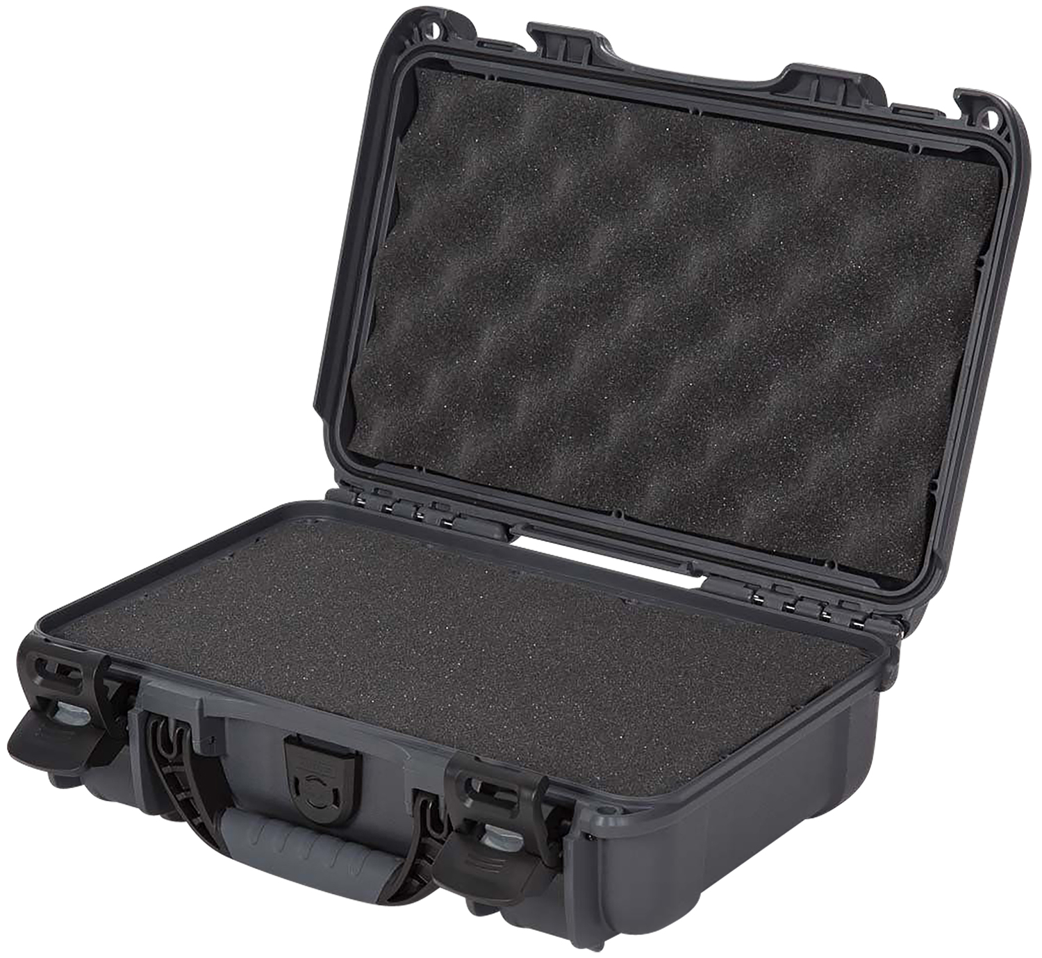 Nanuk 9091007 909 Waterproof & Airline Approved Graphite Resin w/ Cubed Foam 11.44″ L x 7″ W x 3.68″ H Interior Dimensions