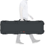 Nanuk 9951007 995  Waterproof Graphite Resin  with Foam Padding & Lockable Latches for Rifles 52″ L x 14.50″ W x 6″ H Interior Dimensions