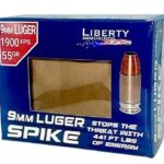 LIBERTY SPIKE 9MM 55GR – COPPR HP 20RD 50BX/CS