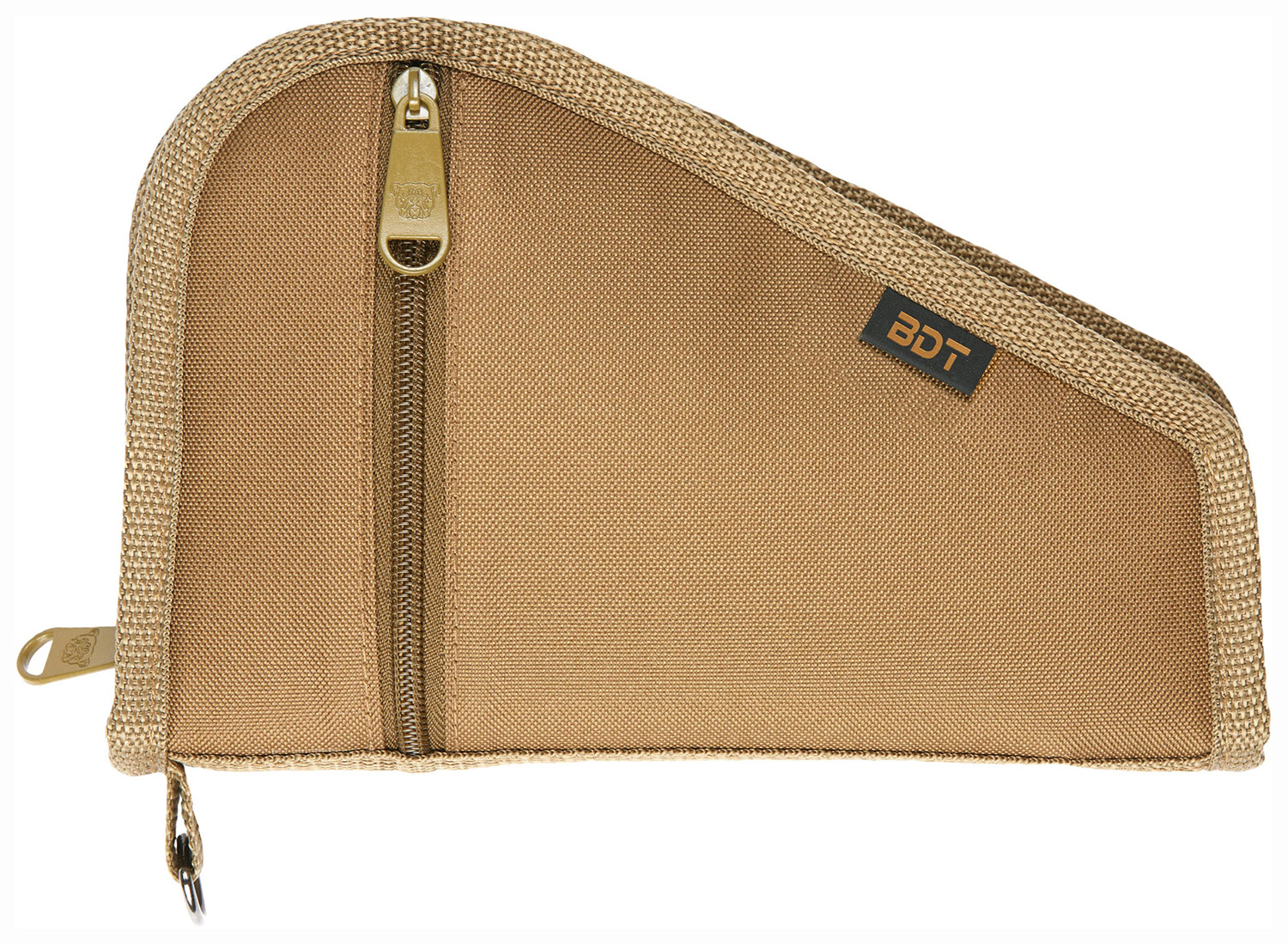 Bulldog BDT619T Deluxe Pistol Case With Pocket & Sleeve, Tan Water-Resistant Outer Shell, Impact-Resistant Padding, Heat-Resistant Quilted Lining 9″L x 6″H