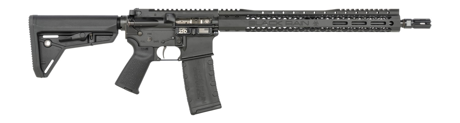 Black Rain Ordnance SSPABLK SSP 5.56 NATO 30+1 16″ Black Nitride Threaded Barrel, Black Armor Cerakote Aluminum Receiver w/Picatinny Rail, Magpul MOE SL Black Polymer Stock, Black Magpul Grip