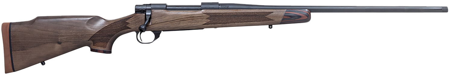 Howa HWH308LUX M1500 Super Deluxe Full Size 308 Win 4+1 22″ Black Threaded Barrel, Matte Blued Drilled & Tapped Steel Receiver, Walnut Fixed Wood Stock