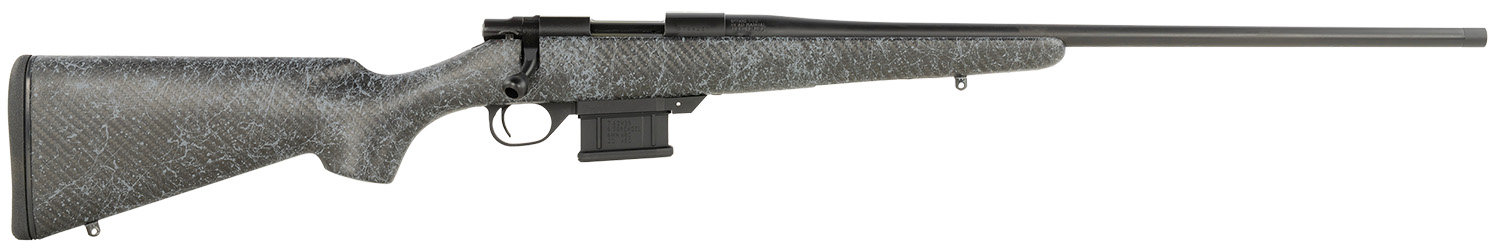 Howa HCE300GW 1500 Carbon Elevate 300 Win Mag 3+1 24″ Wrapped Carbon Fiber Threaded Barrel, Blued Drilled & Tapped Steel Receiver, Fixed Stocky’s Black w/Gray Webbing Carbon Fiber Stock, Right Hand