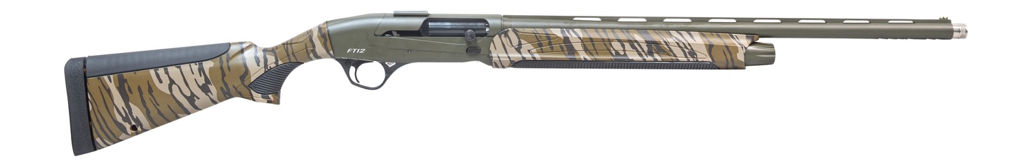 Pointer REXPFT12TCAMO Field Tek FT12 12 Gauge Semi-Auto 3″ 5+1 24″ OD Green Cerakote Vent Rib Barrel, OD Green Cerakote Aluminum Drilled & Tapped Receiver, Fixed Mossy Oak Bottomland Synthetic Stock,