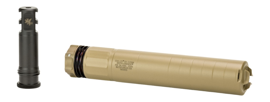 Griffin Armament GADLPSR556FDE-W Dual-Lok PSR 5.56mm 1.50″ Flat Dark Earth Stainless Steel/Inconel 1/2″x28