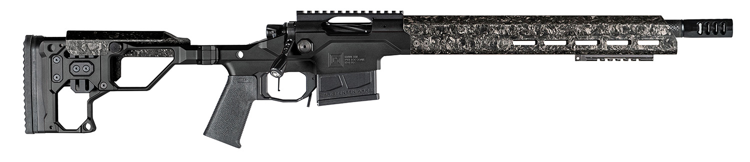 Christensen Arms 8010301500 Modern Precision  223 Rem 20″ Threaded Carbon Fiber Barrel 5+1, Black Nitride Finish, Black Anodized with Folding Stock, Polymer Grip