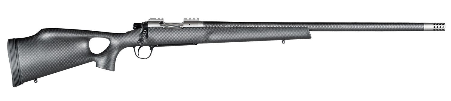 Christensen Arms 8010800405 Summit TI 6.5 Creedmoor 4+1 16.25″ Carbon Fiber Threaded Barrel, Natural Titanium Drilled & Tapped Receiver, Black Carbon Fiber Thumbhole Stock