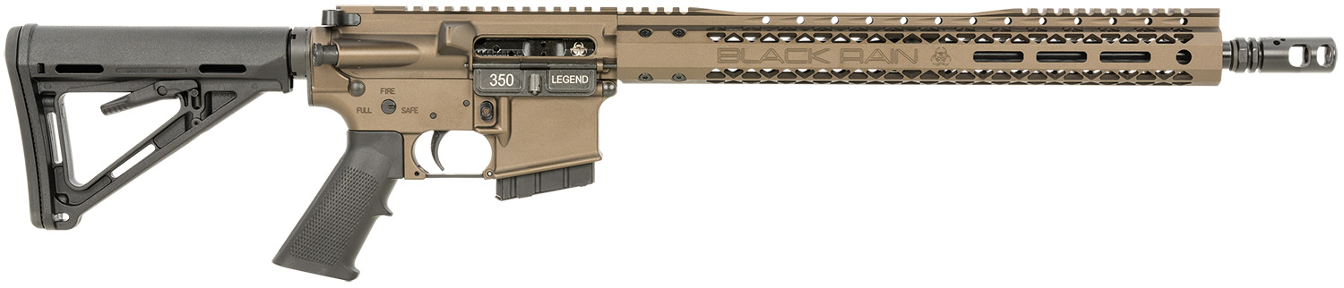 Black Rain Ordnance BROCARNIVORE350LMB Carnivore  350 Legend 20+1 16″, Midnight Bronze Cerakote, 15″ Slim M-LOK Handguard, Black Magpul Carbine Stock & A2 Grip, Tank Muzzle Brake