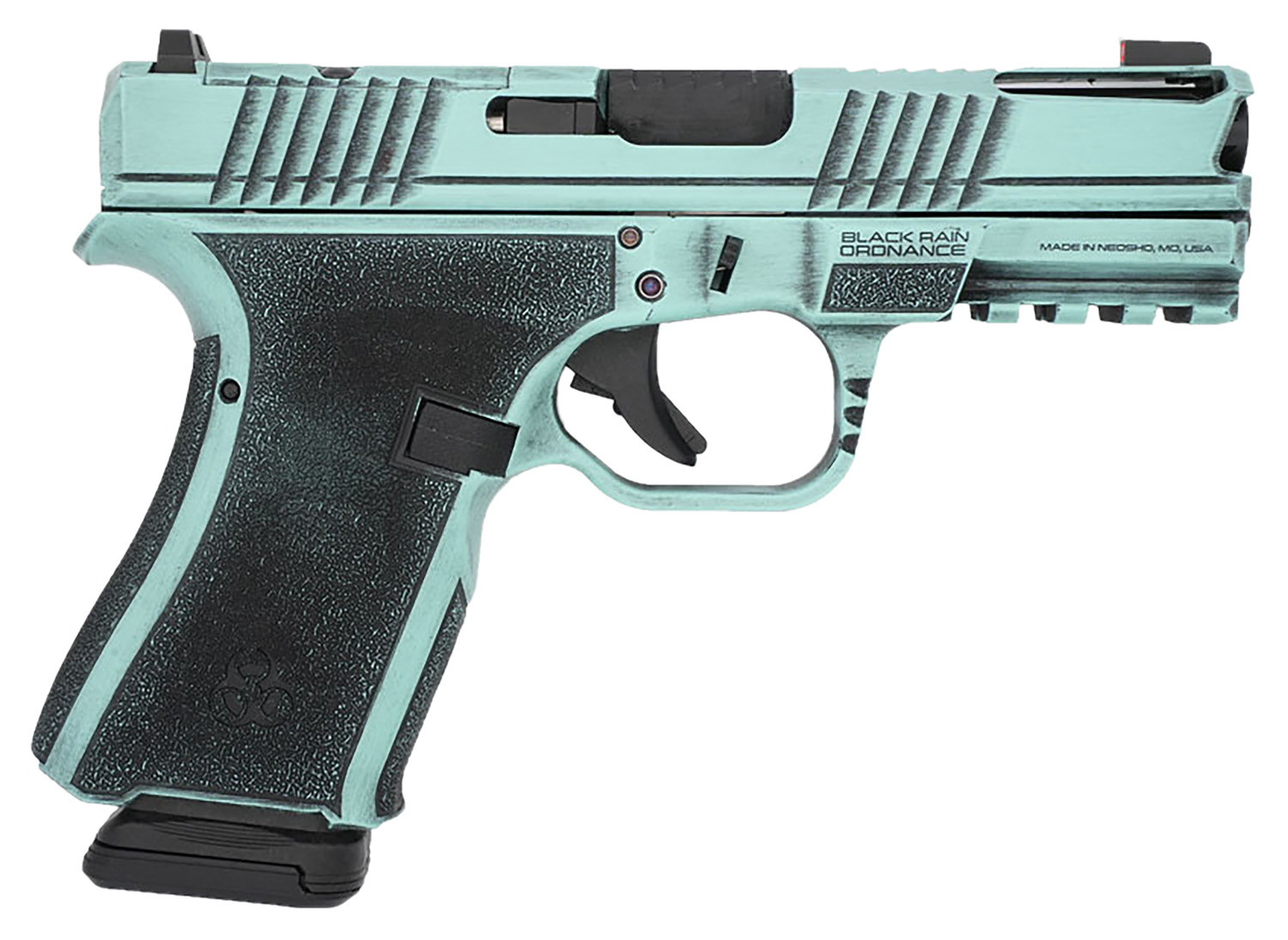 Black Rain Ordnance FLP9MMTBB Compact Frame 9mm 15+1 4″ Stainless Steel Slide