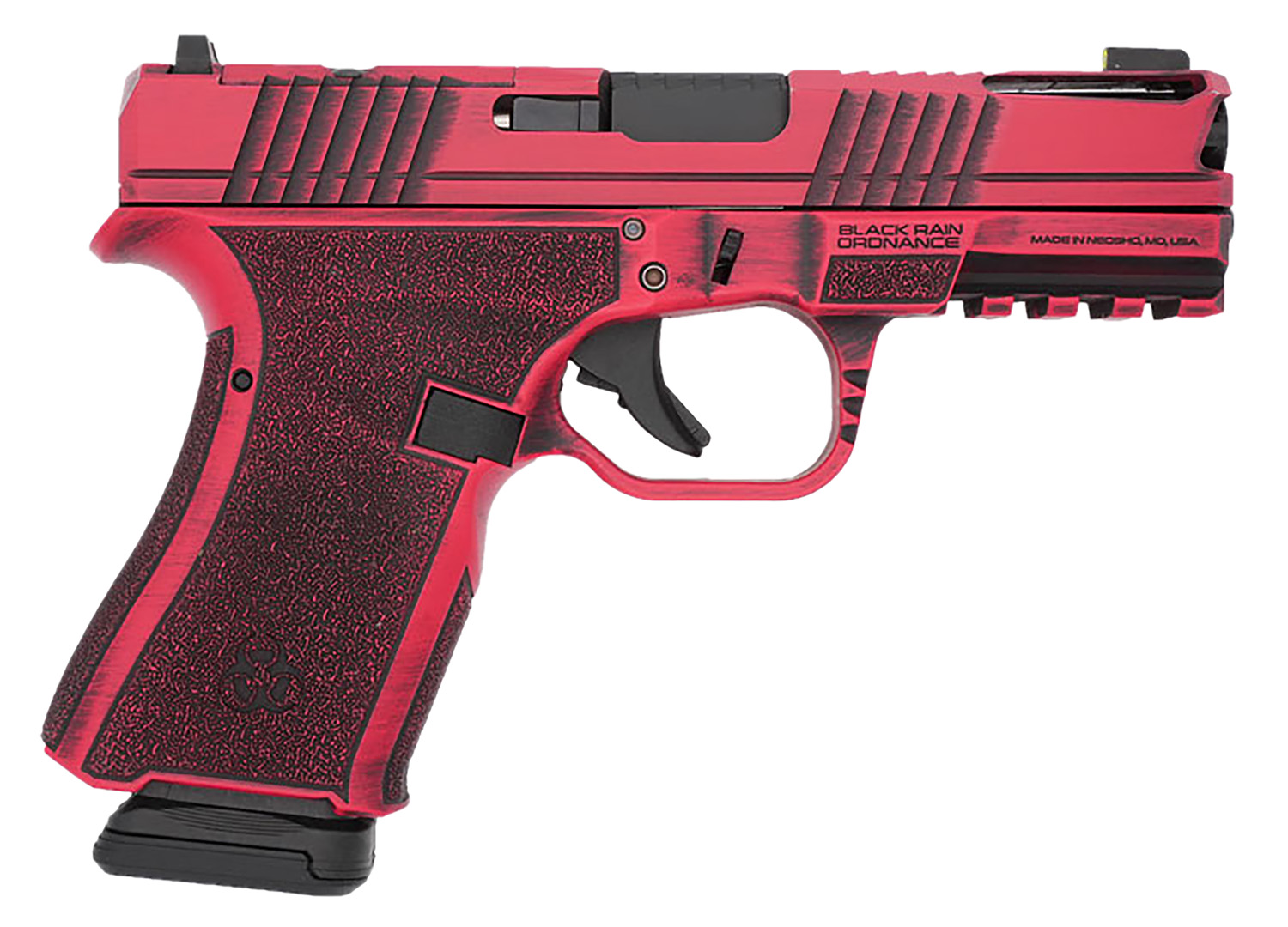 Black Rain Ordnance FLP9MMRB Compact Frame 9mm 15+1 4″ Stainless Steel Slide