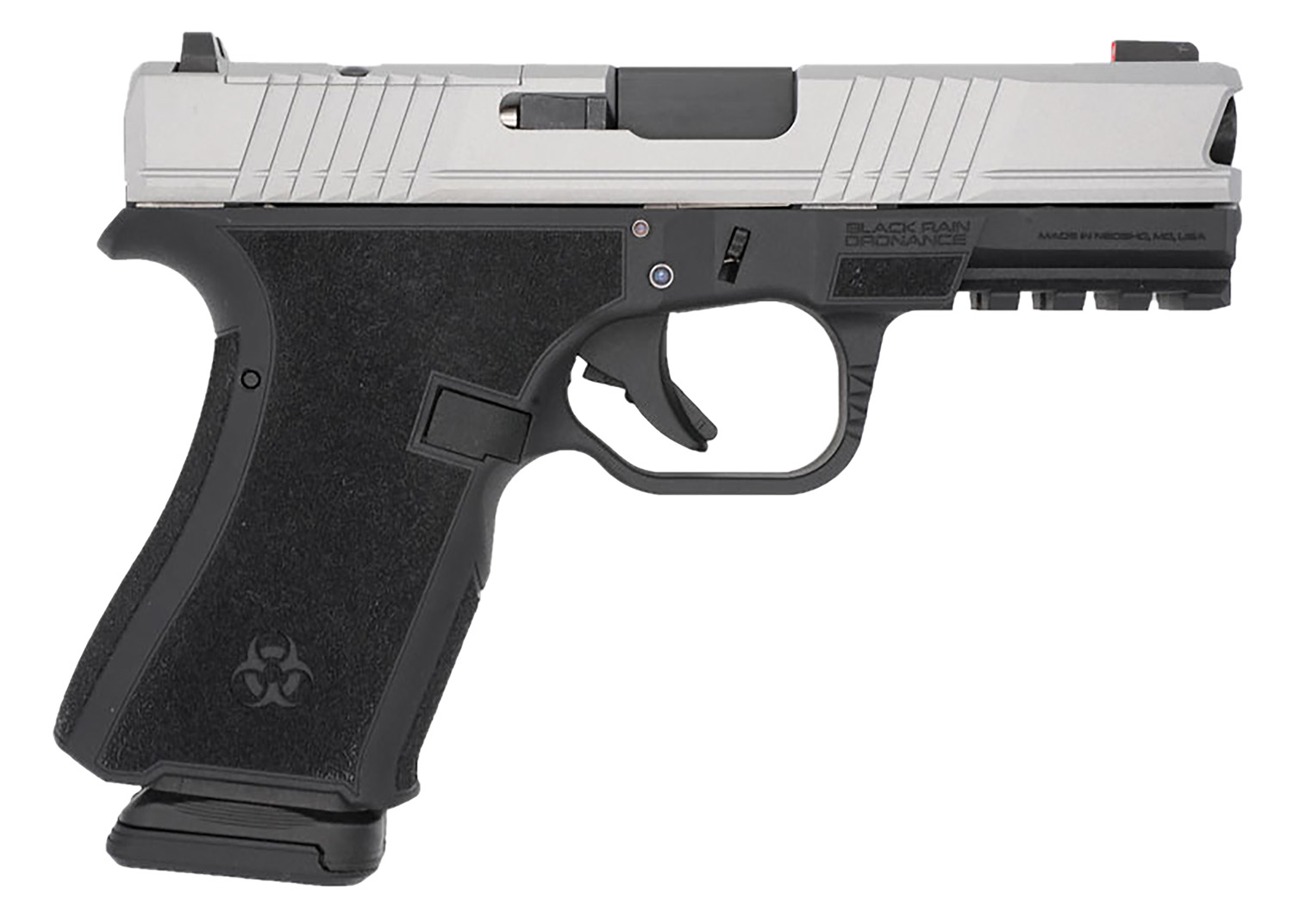 Black Rain Ordnance FL9MMBLKSM Compact Frame 9mm 15+1 4″ Stainless Steel Slide