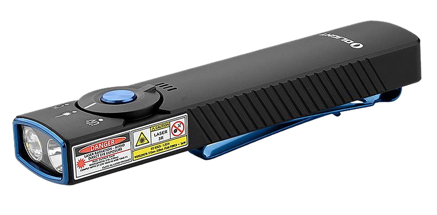 Olightstore Usa Inc ARKFELDPRO3RBKCW Arkfeld Pro Black 1/15/100/420/1,300 Lumens White LED Green Laser UV Light