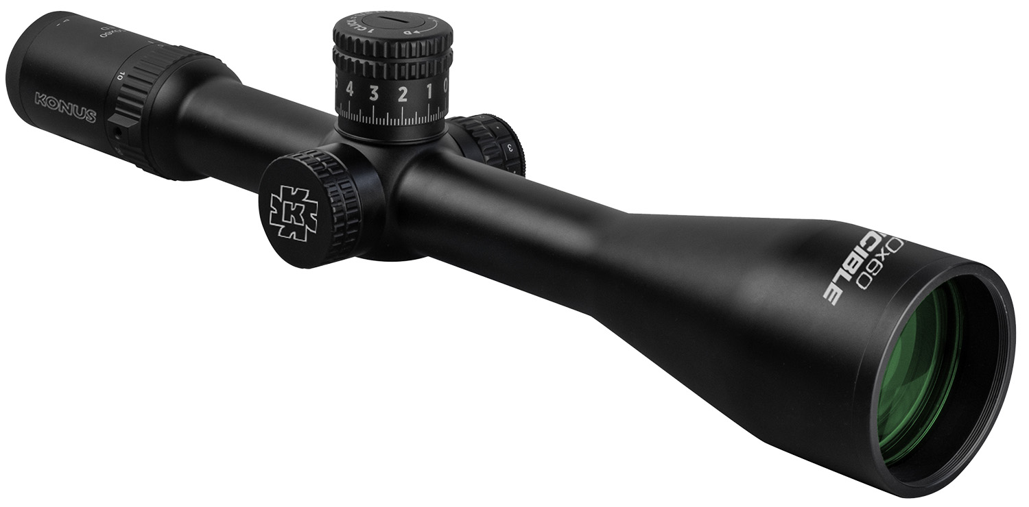 Konus 7177 Invincible 5-50×60 34mm Tube Fine Crosshair w/ Illuminated Dot Reticle