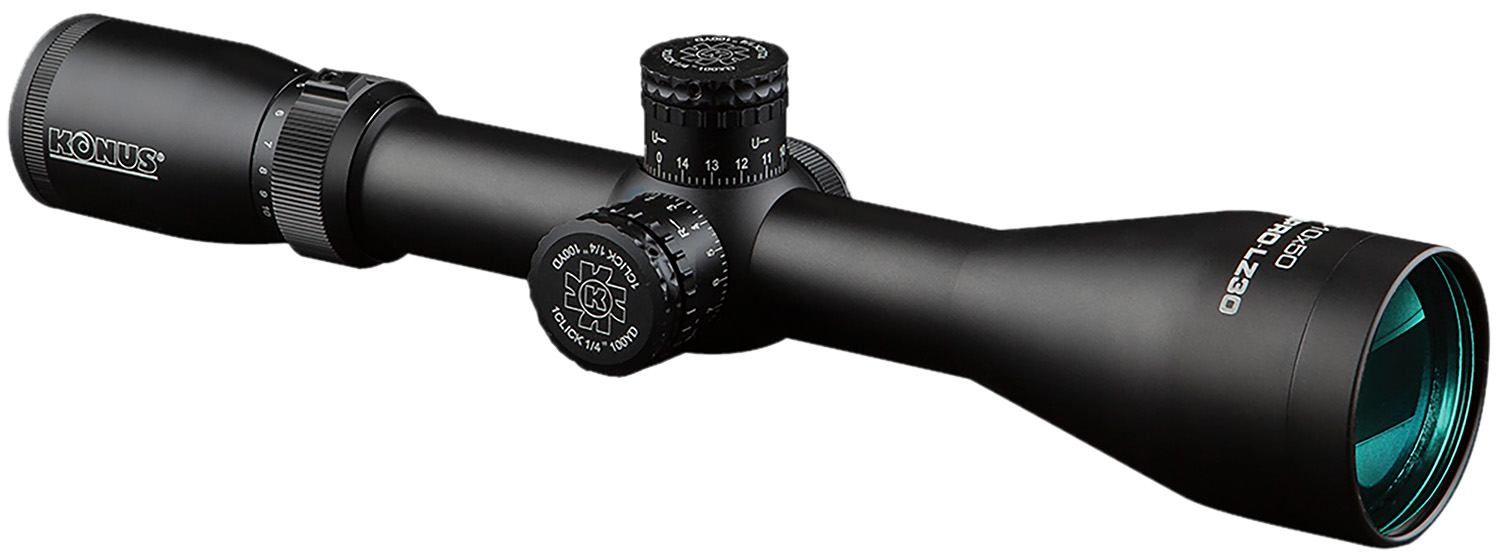 Konus 7180 LZ-30 Black 2.5-10x 30/30 w/ Illuminated Floating Corss Red/Blue Reticle
