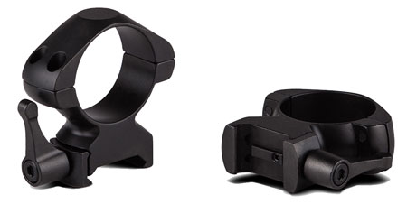 Konus 7406 Steel Rings Matte Black 1″ Quick Release High 0 MOA