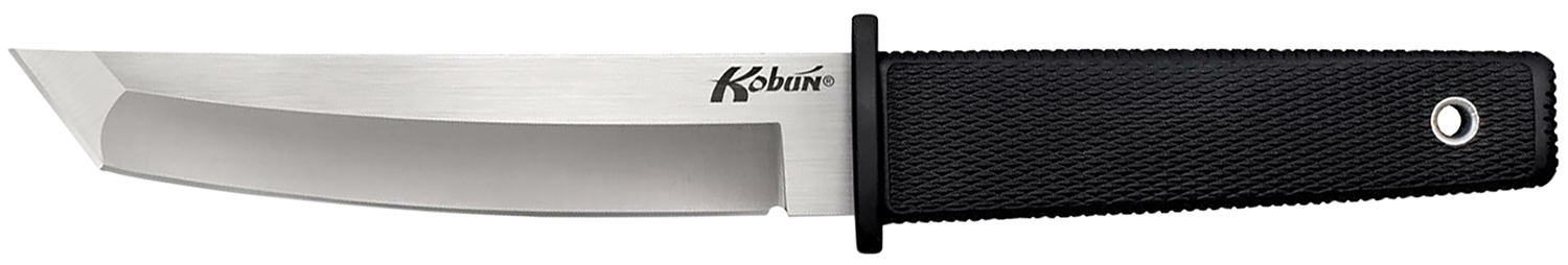 Cold Steel CS17T Kobun 5.50″ Fixed Tanto Plain AUS-8A SS Blade/Black Deep Checkered Kray-Ex Handle Includes Belt Clip/Sheath