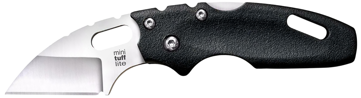 Cold Steel CS20MT Tuff Lite  Mini 2″ Folding Sheepsfoot Plain 4034 SS Blade, 3″ Black Griv-Ex Handle, Includes Pocket Clip