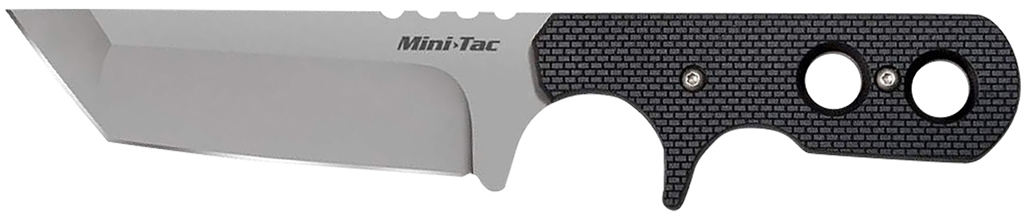 Cold Steel 49HTF Tac Mini 3.75″ Fixed Plain Tanto Japanese AUS-8A SS Blade/ Black Griv-Ex Handle