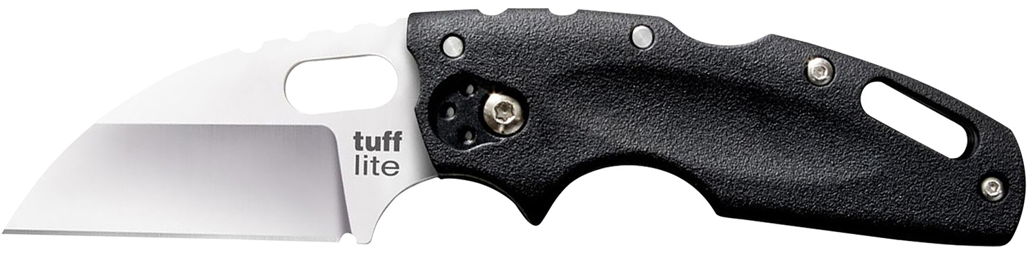 Cold Steel 20LT Tuff Lite  2.50″ Folding Plain Sheepsfoot Japanese AUS-8A SS Blade/Black Griv-Ex Handle