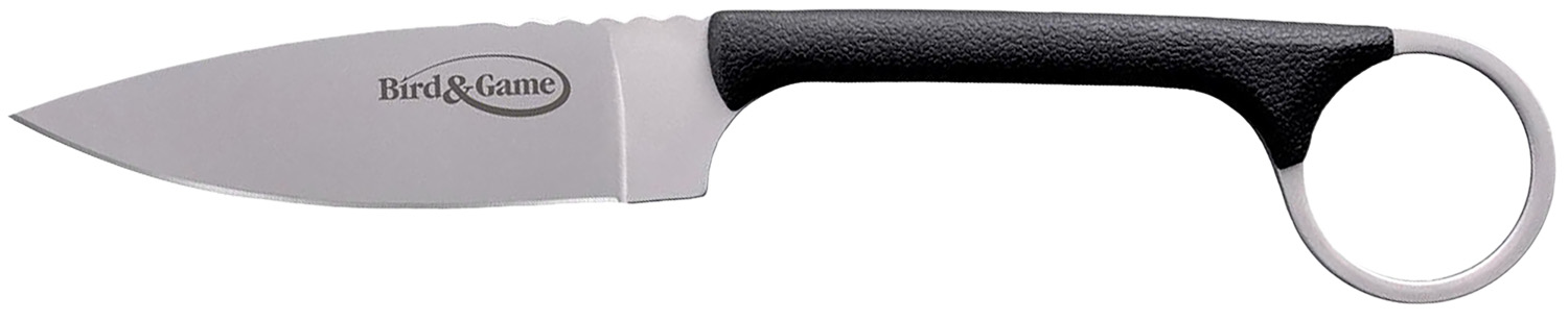 Cold Steel CS20A Bird & Game 3.50″ Fixed Drop Point Plain AUS-8A SS Blade, 3.75″ Black Textured Polymer Handle