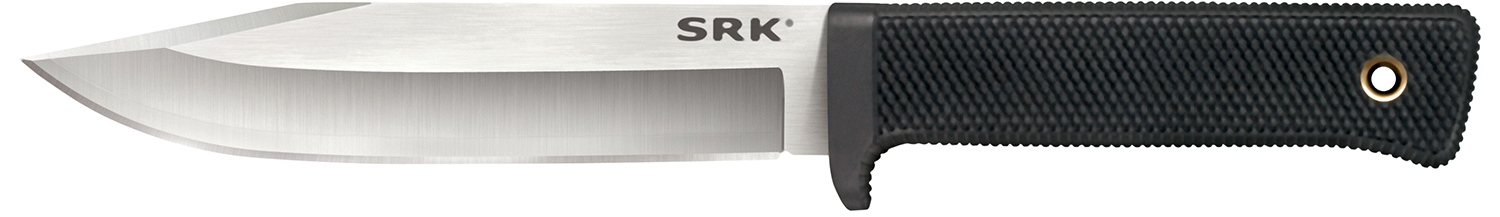 Cold Steel CS-35AN San Mai SRK 6″ Fixed Plain Satin VG-10 San Mai Blade/Black Checkered w/Finger Guard Kray-Ex Handle